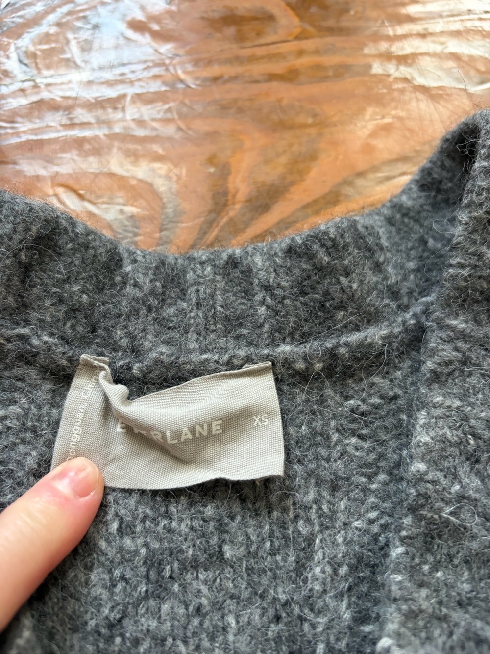Everlane Alpaca‎ Wool Cloud Cable Knit Vest Size XS Relaxed Preppy Heritage Gray - Picture 3 of 9